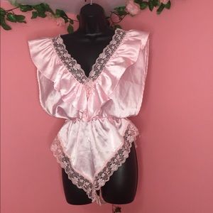 Vintage romantic babydoll onesie